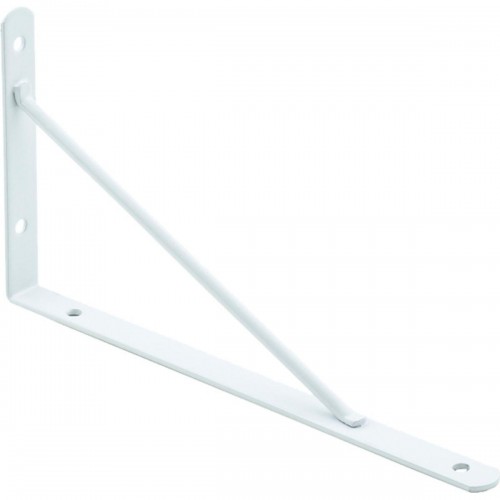 Suporte Prateleira Mao Francesa Podium 20Cm Branco - Kit C/12 Peças