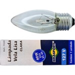 Lampada Vela Lisa Brasfort 40Wx127V. Clara - Kit C/10 Peças