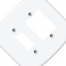 Placa Conjunto Fame Blanc 4X4 F-12 - 1 Interruptor Vertical + 2 Interruptores Horizontais - 945