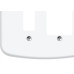 Placa Conjunto Fame Blanc 4X4 F-12 - 1 Interruptor Vertical + 2 Interruptores Horizontais - 945