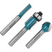 Fresa Para Tupia Makita 1/4'' Jogo Com 3 Pecas - D16461