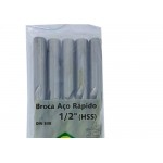 Broca Aco Rapido Brasfort   1/2'' - 7517 - Kit C/5 Peças