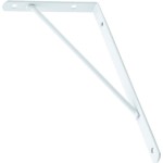 Suporte Prateleira Mao Francesa Podium Forte 50Cm Branco - Kit C/12 Peças