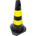 Cone Sinalizacao Plastcor 50Cm Preto/Amarelo