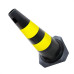 Cone Sinalizacao Plastcor 50Cm Preto/Amarelo