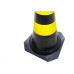 Cone Sinalizacao Plastcor 50Cm Preto/Amarelo