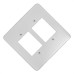 Placa Conjunto Ilumi Stylus Branco 4X4 - 3 Interruptores + 3 Interruptores - 257N
