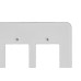 Placa Conjunto Ilumi Stylus Branco 4X4 - 3 Interruptores + 3 Interruptores - 257N