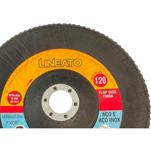 Disco Flap Lineato Itambe 7'' - Grao 120