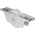 Roldana Para Portao Jocec Nylon ''U'' Com Suporte Aberto De Aluminio 60Mm - Kit C/2 Pecas