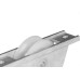Roldana Para Portao Jocec Nylon ''U'' Com Suporte Aberto De Aluminio 60Mm - Kit C/2 Pecas