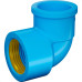 Joelho Azul Com Bucha Latao Fortlev 25Mm X 3/4'' - Kit C/20 Pecas