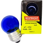 Lampada Bolinha Thompson 7Wx127V Azul - Kit C/10 Peças