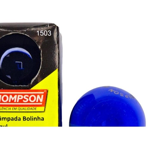 Lampada Bolinha Thompson 7Wx127V Azul - Kit C/10 Peças