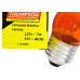 Lampada Bolinha Thompson 7Wx127V Laranja - Kit C/10 Pecas