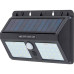Luminaria De Led Gaya Solar Dupla Com Sensor De Presenca Zyon Ip65 - 6500K - 8W - 300Lm - 9664