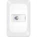 Conjunto Pial Pop Modulo Com Placa 4X2 - 1 Tomada Antena Tv. Tipo F