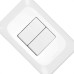Conjunto Pial Pop Modulo Com Placa 4X2 - 2 Simples 10A.