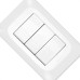 Conjunto Pial Pop Modulo Com Placa 4X2 - 3 Paralelos 10A.