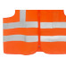 Colete Para Sinalizacao Plastcor 1 Bolso Laranja Fluorescente Xg