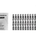 Broca Aco Rapido Tramontina Basic   1/4'' Pacote Com 10 Pecas - 43125/015 - Kit C/10 Pecas