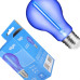 Lampada Filamento De Led Elgin A60 - 1W. 50Lm E-27 Bivolt Azul