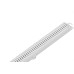 Ralo Linear Com Grelha Flat Tigre 50Cm Branco