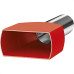 Terminal.Sforplast Tubular Ilhos Isolado Duplo 1,0Mm Comprimento 8Mm - Vermelho