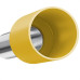 Terminal. Sforplast Tubular Ilhos Isolado Simples 25,0Mm Comprimento 16Mm - Amarelo