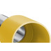 Terminal. Sforplast Tubular Ilhos Isolado Simples 25,0Mm Comprimento 16Mm - Amarelo