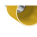 Terminal. Sforplast Tubular Ilhos Isolado Simples 6,0Mm Comprimento 12Mm - Amarelo