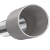 Terminal. Sforplast Tubular Ilhos Isolado Simples 4,0Mm Comprimento 10Mm - Cinza