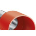 Terminal. Sforplast Tubular Ilhos Isolado Simples 10,0Mm Comprimento 12Mm - Vermelho