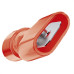 Terminal. Sforplast Macho Totalmente Isolado Nylon 0,5 A 1,5Mm - Vermelho