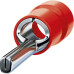 Terminal. Sforplast Pino Pre-Isolado 0,5 A 1,5Mm Comprimento 10Mm - Vermelho