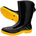 Bota Pvc Marluvas Vulcaflex Preta/Amarela No.38 Com Meia