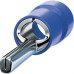 Terminal Pino Pre-Isolado Sforplast 16Mm Comprimento 16Mm - Azul Pacote Com 25 Pecas