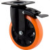 Rodizio Colson Base Giratoria 41Mm Com Trava Laranja - Glpb6235