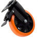 Rodizio Colson Base Giratoria 41Mm Com Trava Laranja - Glpb6235