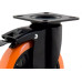 Rodizio Colson Base Giratoria 75Mm Com Trava Laranja - Glpb6241