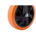 Rodizio Colson Base Fixa 41Mm Sem Trava Laranja - Flpb6234
