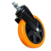 Rodizio Colson Com Parafuso Giratoria 41Mm Sem Trava Laranja - Gleb6503