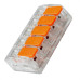 Conector Frontec Emenda 5 Polos - 4Mm - 32A. Pacote Com 25 Pecas - F32415/25