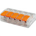 Conector Frontec Emenda 5 Polos - 6Mm - 41A. Pacote Com 25 Pecas - F41615/25