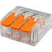 Conector Frontec Emenda 3 Polos - 4Mm - 32A. Pacote Com 50 Pecas - F32413/50