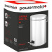 Lixeira Inox Com Pedal Redonda Powermaid 12 Litros