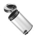 Lixeira Inox Com Pedal Redonda Powermaid 12 Litros