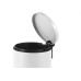 Lixeira Com Pedal Redonda Powermaid Matte 3 Litros Branca