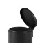 Lixeira Com Pedal Redonda Powermaid Matte 3 Litros Preta