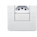 Conjunto Dicompel Ritz 1 Tomada Horizontal 2P+T. 20A. Branco - Rzb-2000/30